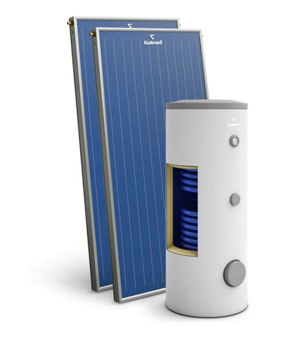 Premium Standard - zestaw solarny z kolektorami miedzianymi, dla 2-3 osób 