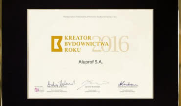 ALUPROF Kreatorem Budownictwa 2016