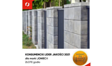 JONIEC® wyróżniony złotym godłem Konsumenckiego Lidera Jakości 2021