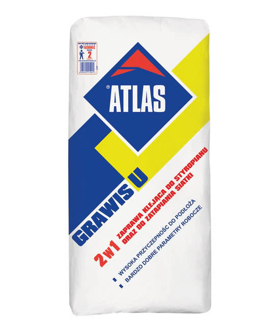 Zaprawa klejąca do styropianu oraz do zatapiania siatki ATLAS GRAWIS U